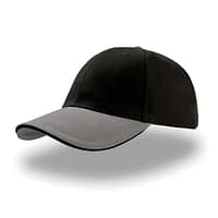 cappello-personalizzato-ricamo-nero-grigio cappelli con nome ricamato