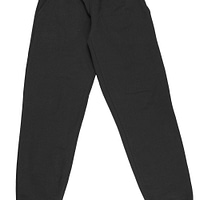 pantaloni uomo con polsini nero