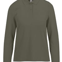 Polo Donna ML Verde Camou