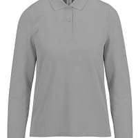 Polo Donna ML grigio sport