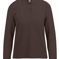 Polo Donna ML marrone caffe