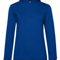 cappuccio donna sgarzata blu royal felpe con ricamo personalizzato