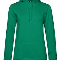 cappuccio donna sgarzata verde bandiera felpe da ricamare