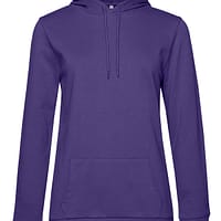 cappuccio donna sgarzata viola personalizzazione felpe ricamate