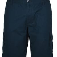 pantaloncino cargo blu navy pantalone con logo ricamato