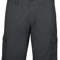 pantaloncino cargo grigio scuro pantalone con logo ricamato