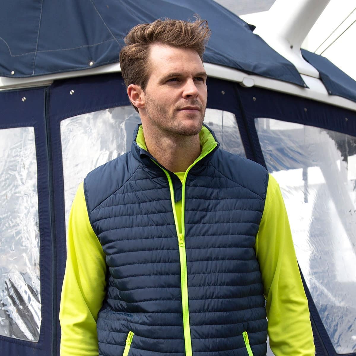 gilet smanicato il trapuntino ricamato logo personalizzato