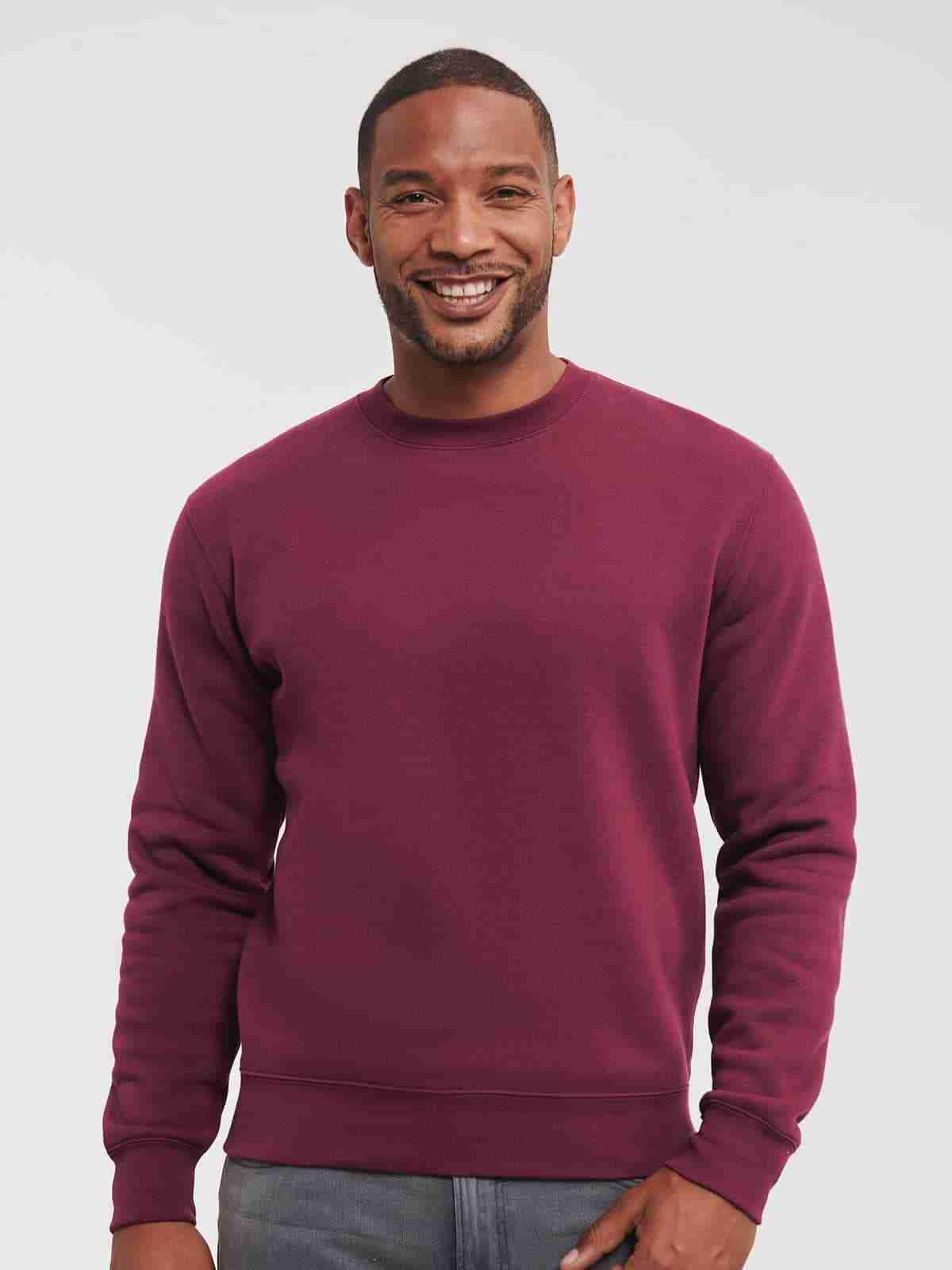 felpa girocollo ricamata personalizzata logo