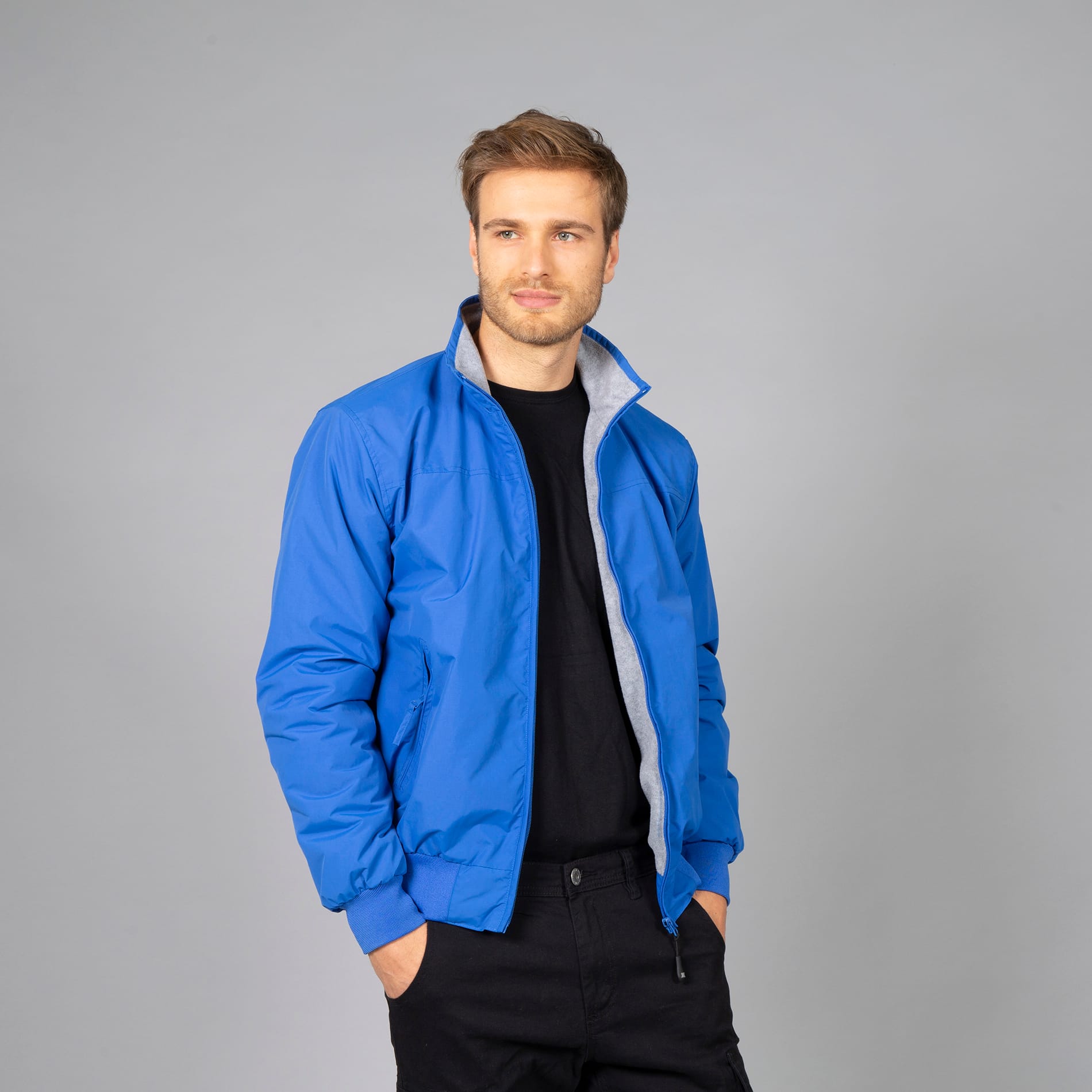 giacca bomber portland ricamata logo personalizzato