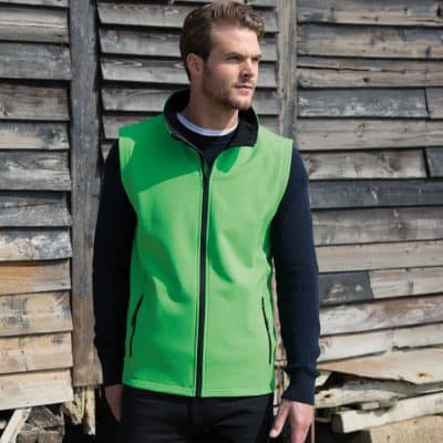 gilet soft-shell men ricamato logo personalizzato