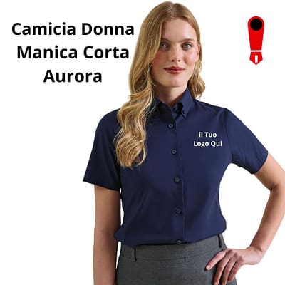 AURORA Camicia Donna Manica Corta