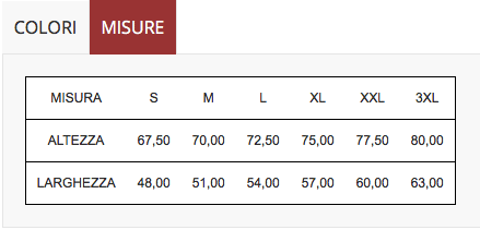 Misure Polo Gold Uomo