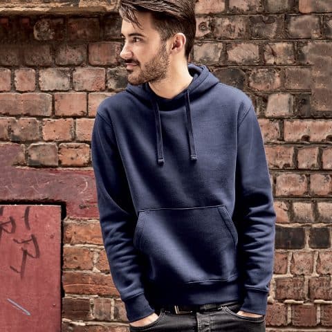 felpa uomo con cappuccio ricamata logo personalizzato