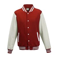 Felpa-College-Rosso-Bianco Felpa-Baseball-Rosso-Bianco