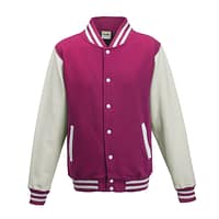 Felpa-College-Fuxia-Bianco Felpa-Baseball-Fuxia-Bianco