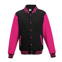 Felpa-College-Nero-Fuxia Felpa-Baseball-Nero-Fuxia