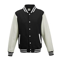 Felpa-College-Nero-Bianco Felpa-Baseball-Nero-Bianco