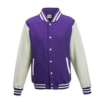 Felpa-College-Viola-Bianco Felpa-Basebal-Viola-Bianco