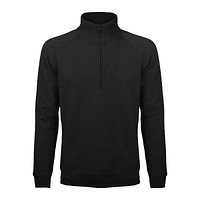 felpa-uomo-mezza-zip-nero felpa uomo personalizzata