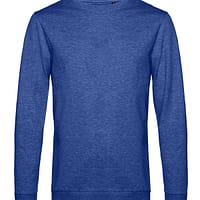 Felpa Girocollo Blu Royal melange