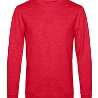 Felpa Girocollo Rosso melange