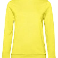 Felpa Girocollo donna giallo sole