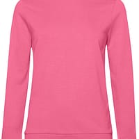 Felpa Girocollo donna rosa acceso