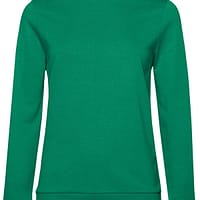 Felpa Girocollo donna verde bandiera
