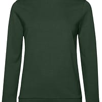 Felpa Girocollo donna verde foresta