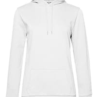 cappuccio donna sgarzata bianco felpa ricamata