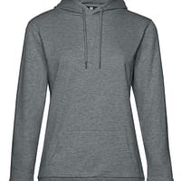 cappuccio donna sgarzata grigio medio felpe ricamo personalizzato