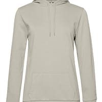 cappuccio donna sgarzata grigio nebbia felpa con ricamo personalizzato