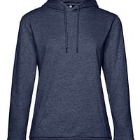 cappuccio donna sgarzata navy melange come ricamare su una felpa
