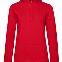 cappuccio donna sgarzata rosso felpa ricamata donna