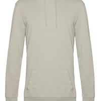 felpa cappuccio sgarzata grigio nebbia ricamo personalizzato felpa