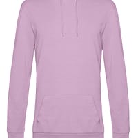 felpa cappuccio sgarzata rosa classico