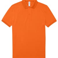 Polo manica corta Optim Arancio Puro ricamo su felpa