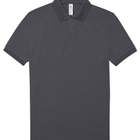 Polo manica corta Optim Grigio Scuro maglie ricamate