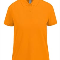 Polo manica corta donna Fly Arancio felpe con logo