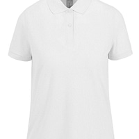 Polo manica corta donna Fly Bianco vestiti da lavoro uomo