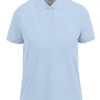 Polo manica corta donna Fly Blu Blush ricamo su magliette