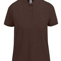 Polo manica corta donna Fly Marrone Caffe stampe maglie