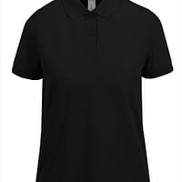 Polo manica corta donna Fly Nero polo donna ricamata