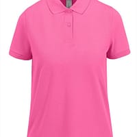 Polo manica corta donna Fly Rosa Loto polo donna ricamata