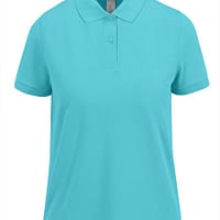 Polo manica corta donna Fly Turchese polo donna ricamata