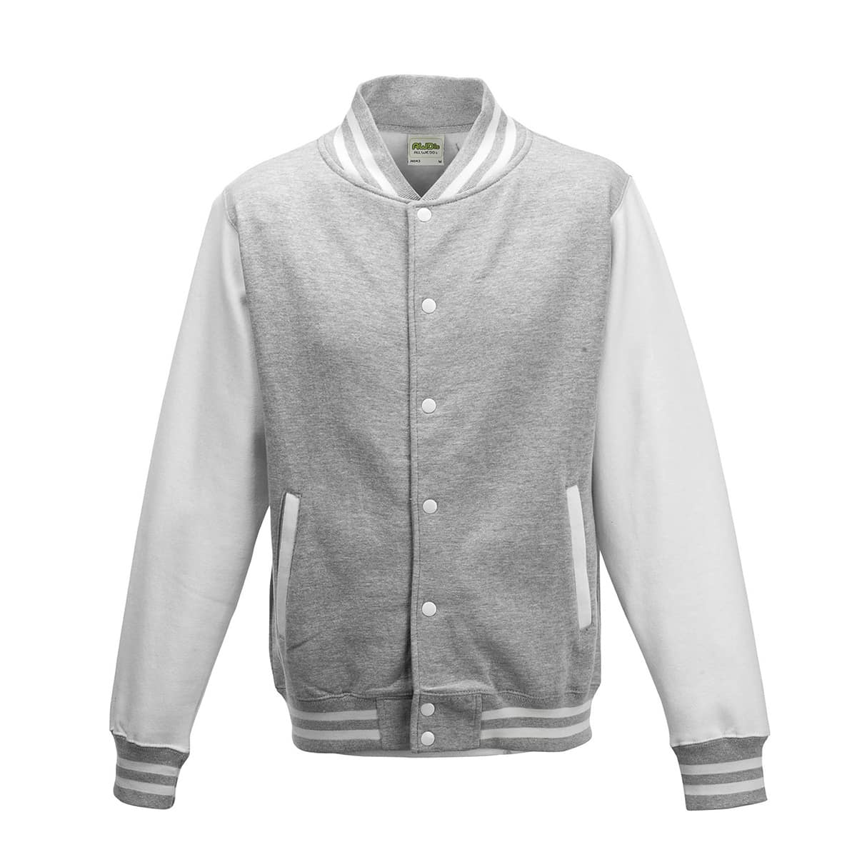 Felpa-Baseball-Grigio-Chiaro-Bianco