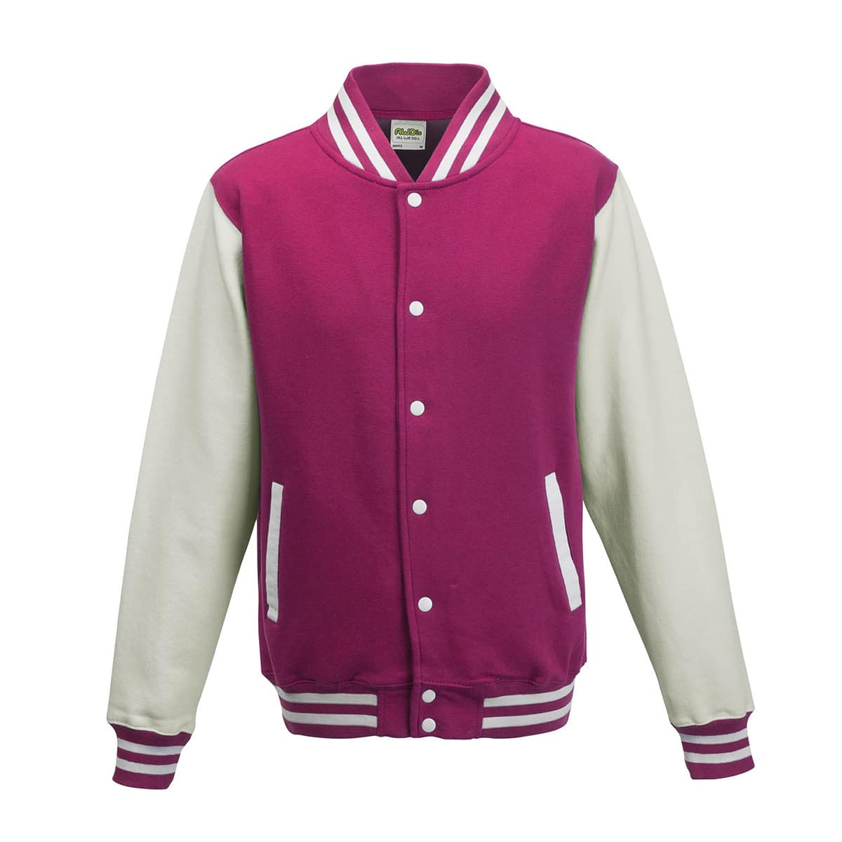 Felpa-Baseball-Fuxia-Bianco
