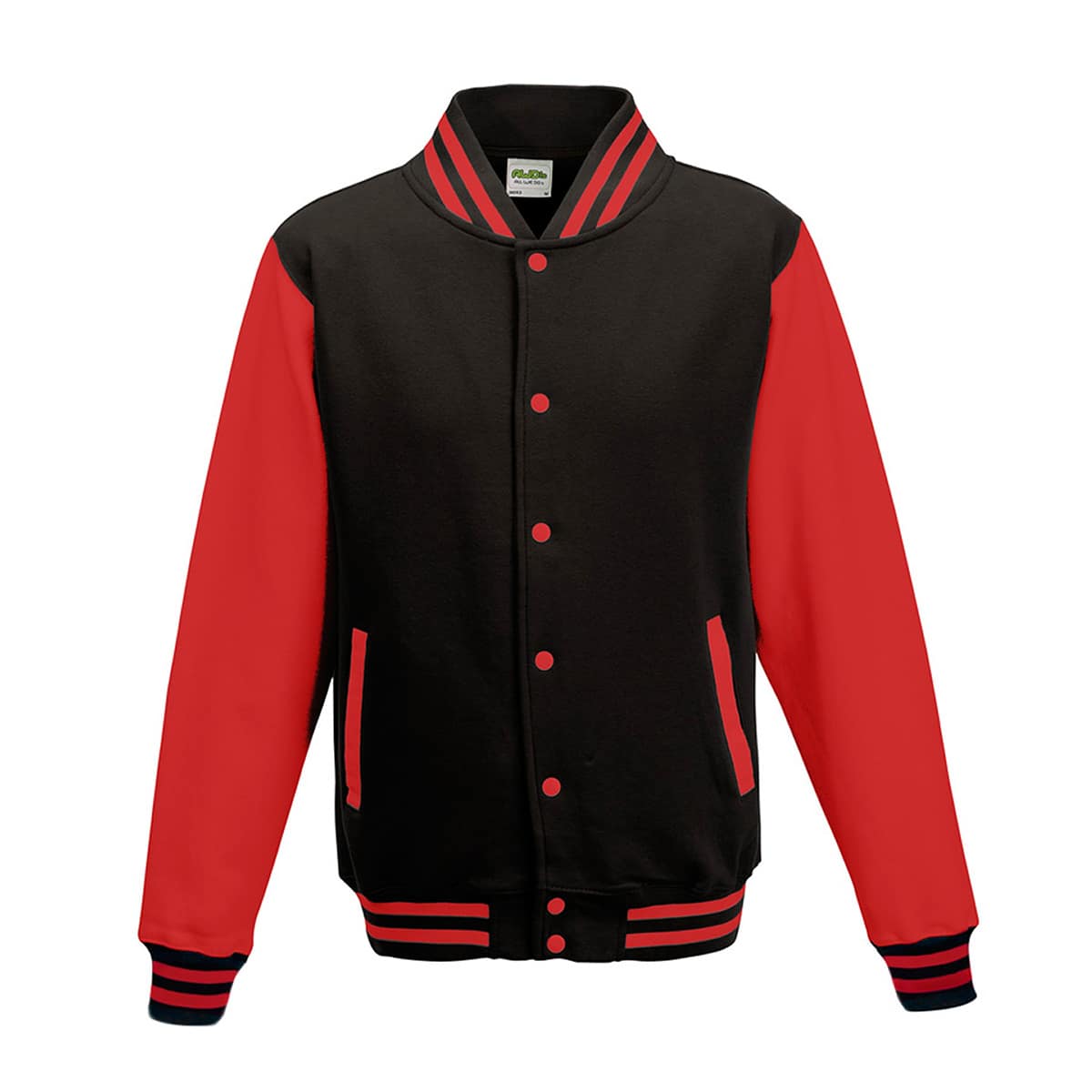 Felpa-Baseball-Nero-Rosso