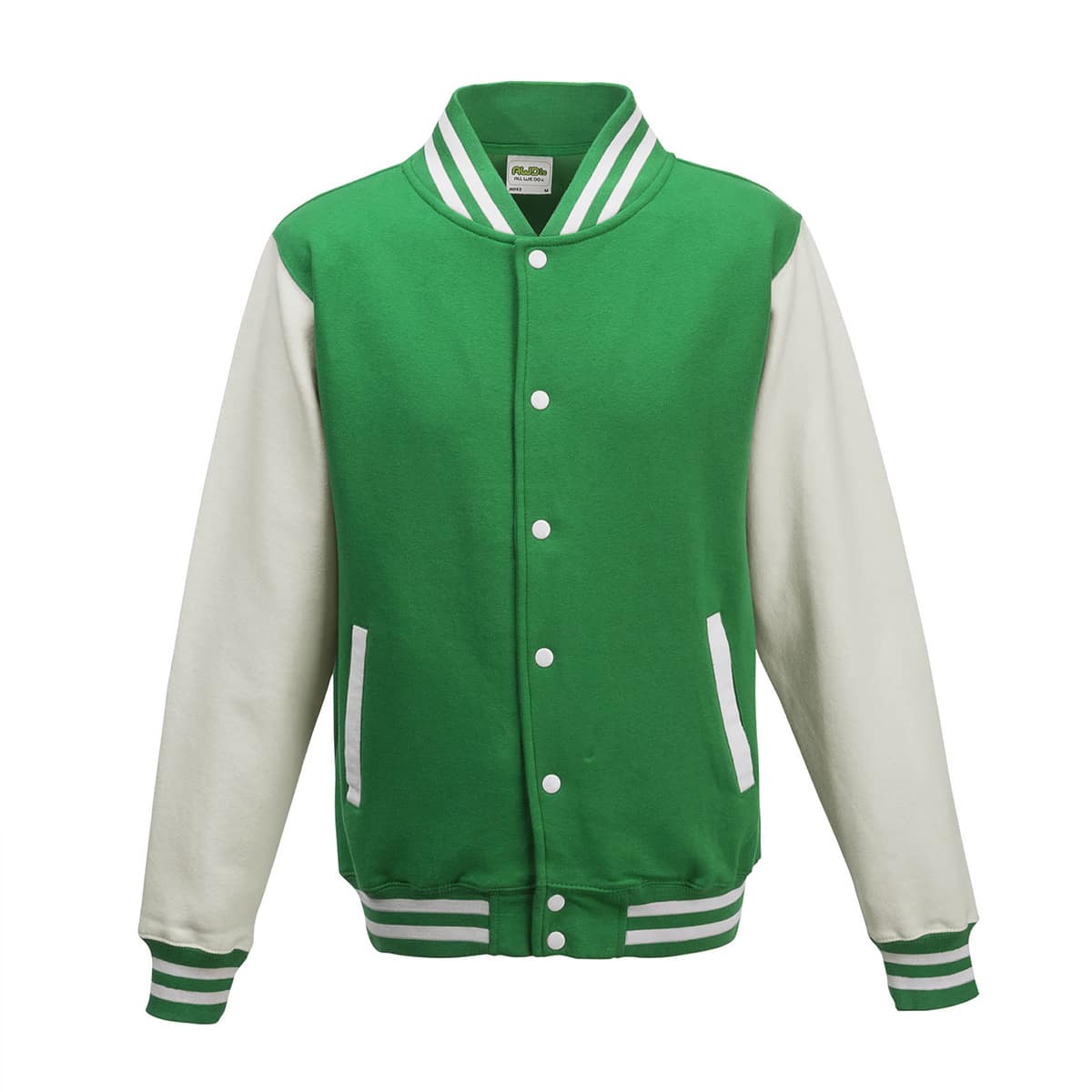 Felpa-Baseball-Verde-Bianco