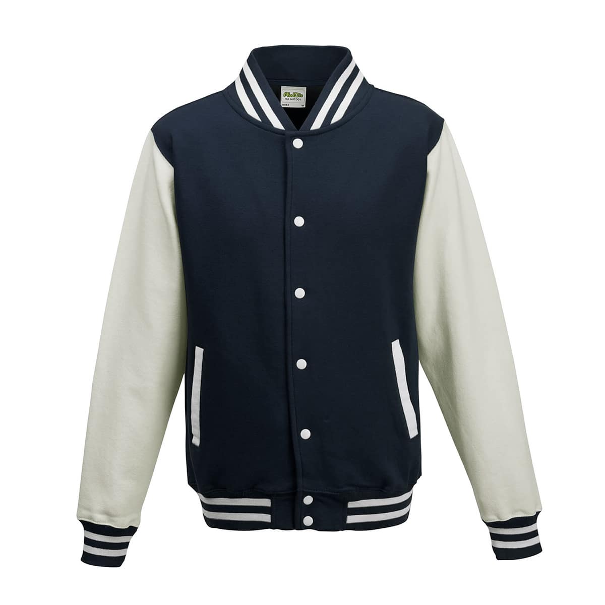 Felpa-Baseball-Blu-Navy-Bianco